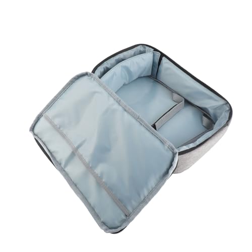 Bolsa 13.6x7.9x4 pulgadas, Estuche de Nylon resistente con bolsillo interno fijo para memoria múltiple, cámaras y asa estable fácil de usar miniatura 1