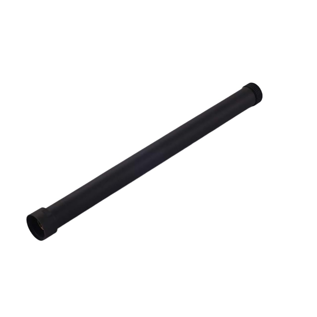 GUYTRM Przedłużka prysznicowa do łazienki Ramię prysznicowe wysokiej jakości Stal nierdzewna Czarna okrągła rura przedłużająca prysznic 30 cm Rura przedłużająca lingli(schwarz)
