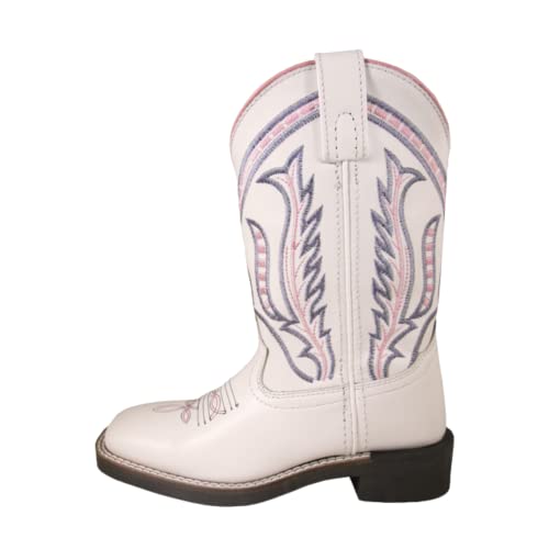 Smoky Mountain Boots | Dallas Series | Youth Western Boot | Square Toe | Genuine Leather Material | TPR Sole & Block Heel | Tricot Lining & Leather Upper