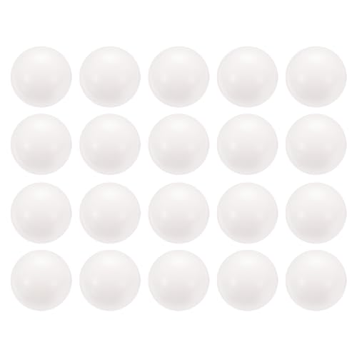 uxcell 20pcs POM Bearing Balls 20mm Solid Plastic Bearing Balls, Precision POM Balls, black
