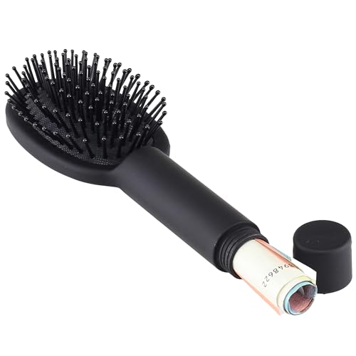 Evergreen Labs Hair Brush with Secret Compartment Money Cover, Key Cover