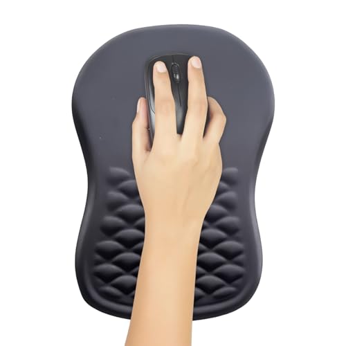 Tapis de souris pour maison et télétravail avec support de poignet ergonomique confortable