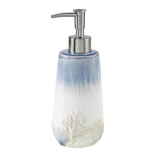 Avanti Linens - Accessory Set, Resin Tumbler, Toothbrush Holder, Soap Dish & Lotion Pump, Durable Bath Decor (Abstract Coastal Collection) - Image 2