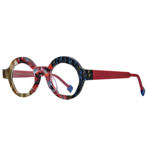 Gafas de acetato MUTYNE unisex con montura irregular retro de alta resistencia