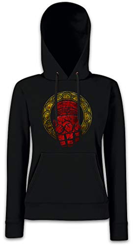 Sweat à capuche Hell Hand Femme Urban Backwoods noir confort