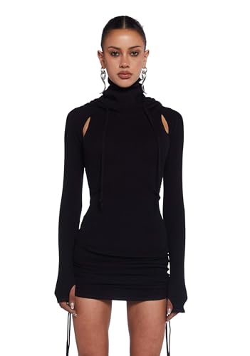 chinese dress ladies Amazon.com: Dolls Kill Compression Ruched Mini Dress by Darker WAVS –  Stretchy Hooded Mini Dress with Racerback Cut-Out & Adjustable Ties,  X-Small Black : Clothing, Shoes & Jewelry