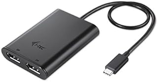 i-tec USB C Dual 4K DisplayPort Video Adapter Works with Mac [macOS, MacBook Pro](1x 4K) and Windows / Linux / Ubuntu (2X 4K) USB C to Dual DisplayPort Monitor, DisplayLink, MacOS Extend Mode