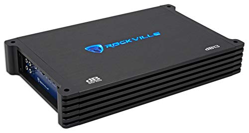 Rockville Db13 3000 Watt Peak/750W Cea Rated Rms Mono 2 Ohm Amplifier+Amp Kit #TOP2