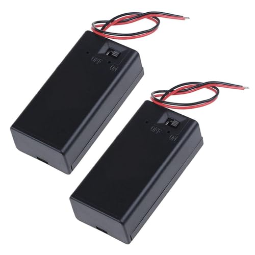 Amazon.co.jp: 9V電池ボックス 2個セット 電池ホルダー