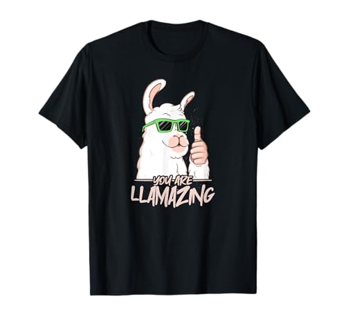 You are Llamazing - Fiesta de cumpleaños Cool Alpaca Hipster Drips Camiseta