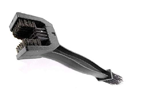 Aarav Co. CAR & BIKE CARE Universal Motorcycle/Cycle Chain Cleaner Brush for All Bikes (Black)