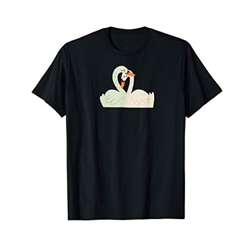 CISNE Parejas Regalo Boda Aniversario San Valentín Camiseta