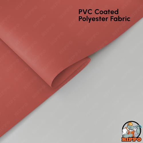 Image of HIPPO No Drill Blackout Blinds for Windows | No Tools, Light & Heat Blocking Blinds, UV Protection, Smooth Chain, Inside Mount, Ideal for Sun Exposed Areas (Sweet-Red, 3FTX9FT)