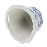 Matériau robuste en porcelaine : fabriqué en céramique, ce pot de fleurs émaillé en porcelaine garantit une grande robustesse et une . il peut être utilisé comme pot de fleurs d'intérieur pour diverses plantes, notamment de style asiatique, et est doté d'un système de drainage