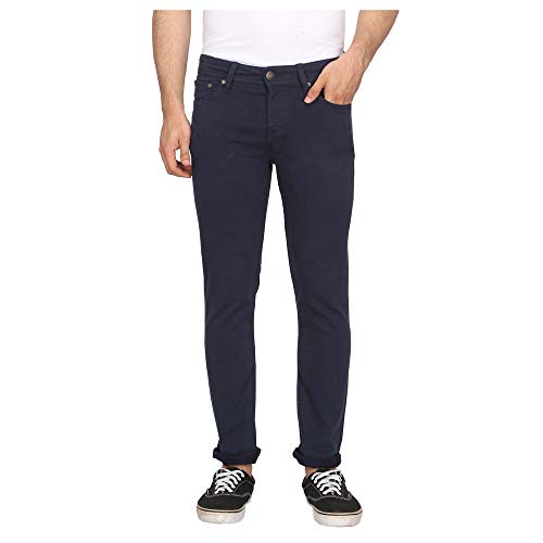 Image of JACK & JONES Mens 5 Pocket Solid Chinos