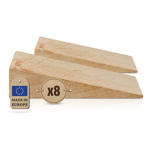 Tolux Cale en bois, Cale en bois dur, Cale de montage, Cale de nivellement, Butée de porte en bois, Outil pratique pour la construction et divers projets de...