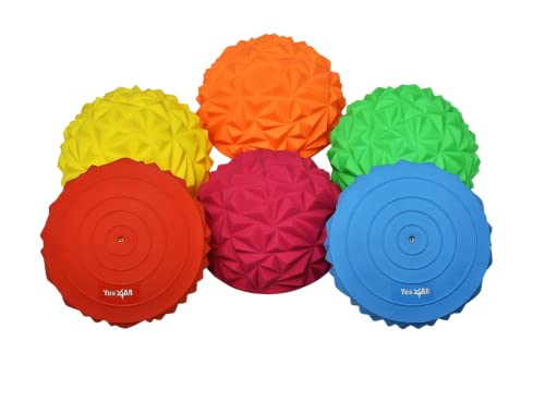 Yes4All WMN2 3 Formas Erizo Balance Pods Y Disco De Equilibrio, Estabilidad Rocosa Y Geométrica (Advance Balance Pod)