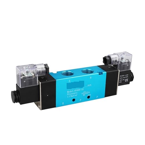 Électrovanne pneumatique 4V420-15 double bobine à commande pilote - 5