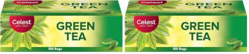 Image of Celest Green Tea 100 Bags | Green Tea For Weight Loss (Pack of 2)