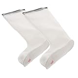 TOVINANNA 暖かいレインブーツ 女性用ブーツライナー ブーツウォーマー 暖かい靴下 防寒具 男性用ブーツライナー メンズウィンターグローブライナー 白い ショートぬいぐるみ