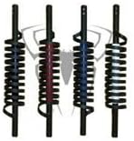 Black Widow by Pro Trucker Handmade in The U.S.A. 15,000 Watt Open Coil CB Radio Antenna 69" - Blue
