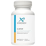 XYMOGEN 5 MTHF - 3,400 mcg DFE Bioactive Folate Supplement as Quatrefolic - Cardiovascular, Mood + Methylation Support - Vitamin B Methyl Folate as L Methylfolate (60 Capsules)
