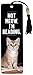 Not Meow, I'm Reading Beaded Bookmark, Cardstock