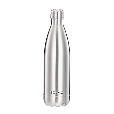 Amazon Brand - Solimo Stainless Steel Insulated 24 Hours Hot or Cold Bottle Flask, 1000 ml, Silver