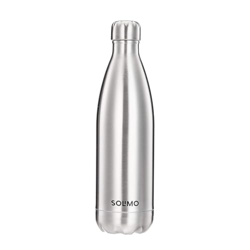 Amazon Brand - Solimo 1000 ml Silver Insulated Bottle - Image 2