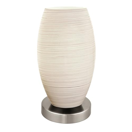EGLO BATISTA 3 Lámpara de mesa, 40 W, níquel mate