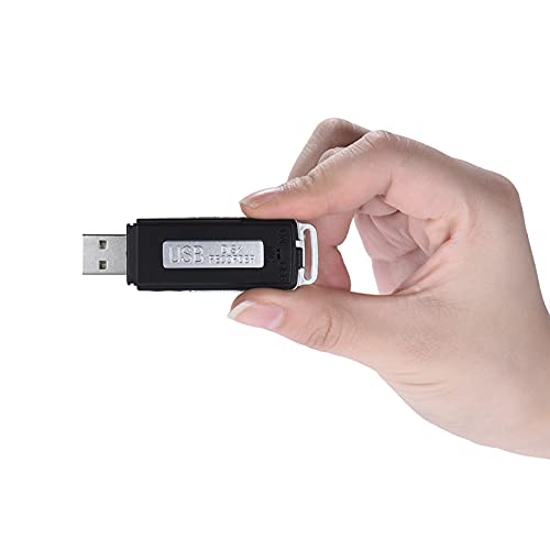 Domary Gravador de Voz Portátil USB de 8GB com 15 Horas de Gravação e Interface USB