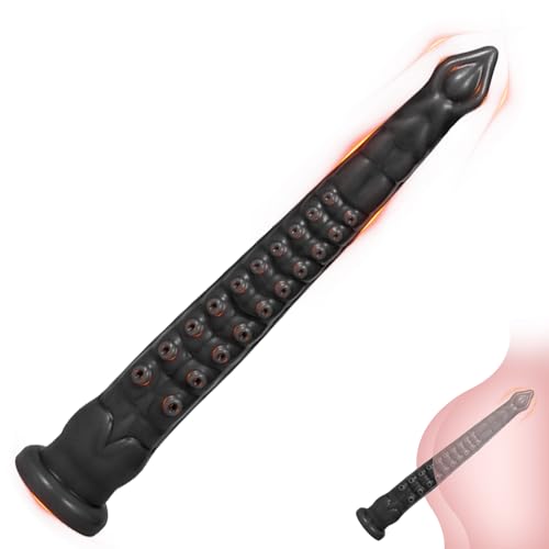 BDSMAGE Analdildo extrem lang 310 mm,Monster Tentakel Dildo Analplug Buttplug Analspielzeuge Fisting Sexspielzeug erotisches Sex Spielzeug ab 18 für Paare Frauen Männer extrem (Schwarz)