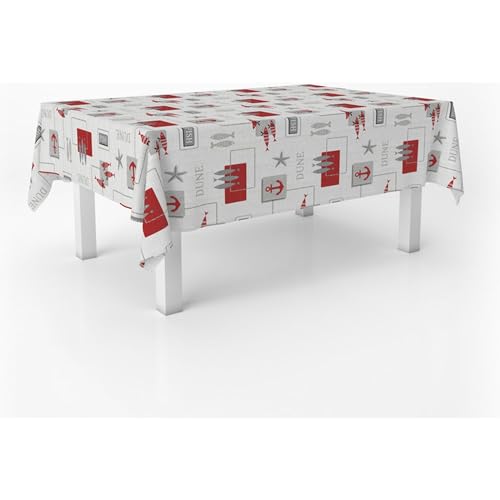 ECOMMERC3 Nappe en Toile cirée rectangulaire Taille 100x140 cm - Style, durabilité et Facile d'entretien pour Votre Table - Nappe en Toile cirée Anti-Taches...