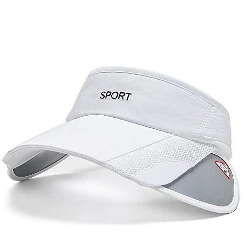 Men women sun protection sports visor hats summer wide brim adjus…