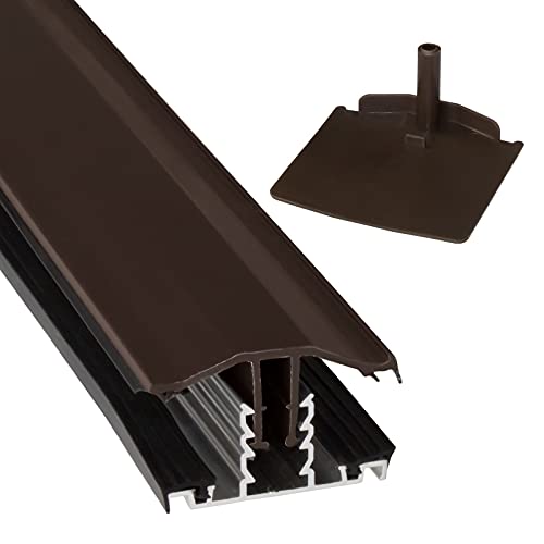 Brown, 3m Snap Down Glazing Bar Exitex Capex 10-25mm for Timber Rafter