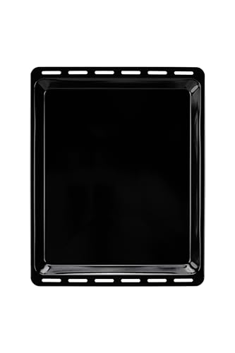 Ankastre Emaye Fırın Tepsisi 46,5X37,0X2 CM Bosch Siemens Beko Arçelik Vestel Profilo Uyumlu Siyah Renk