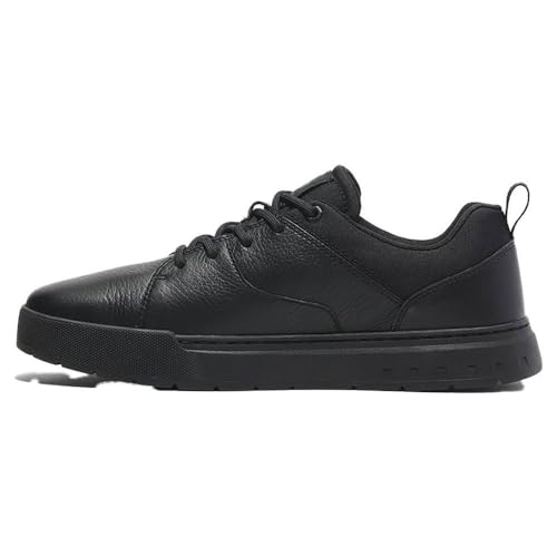 Image of Timberland Maple Grove Leather Ox Sneakers for Men - Leather Upper with Lace Up Closure, Elegant and Round Toe Design
