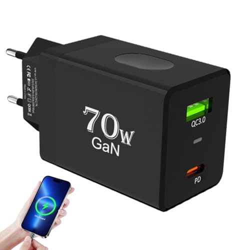 Adaptador de carga rápida compacto para smartphones portátiles y hogar