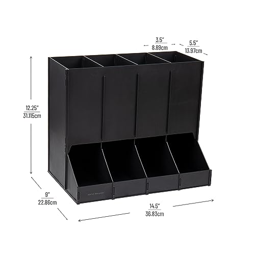 Support de machine et distributeur de dosettes 4 compartiments contre le désordre - 4