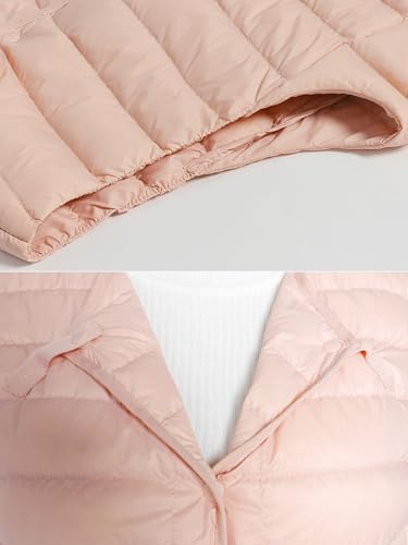 Chaleco de plumón sin mangas para mujer calentador de cuerpo acolchado e impermeable 6