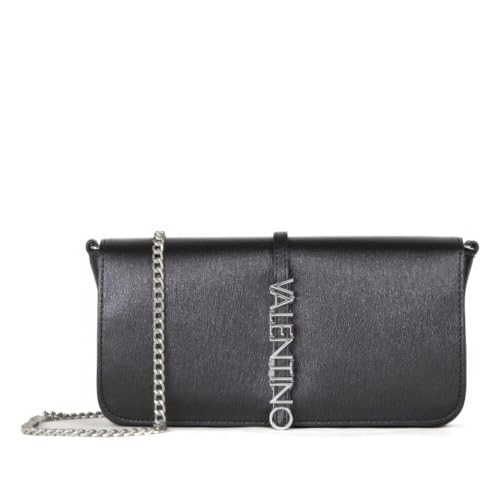Valentino Materia Flap Bag Nero sac à main noir à rabat et bandoulière femme
