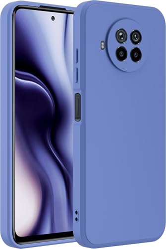 Image of A rtistque Liquid TPU Silicone Matte Shockproof Flexible with Camera Protection Soft Back Cover Case for Xiaomi Mi 10i 5G - Blue