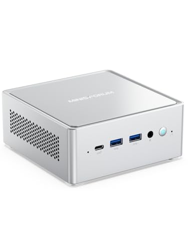 Image of MINISFORUM NAB5R Mini PC Intel Core i5-13500H(12C /16T, up to 4.7 GHz), 16G RAM 512G SSD, 2xHDMI+2xUSB-C Video Outputs Mini Computers, 2x2.5G LAN, 5xUSB3.2, Intel Iris Xe Graphics Desktop Computer, IOT