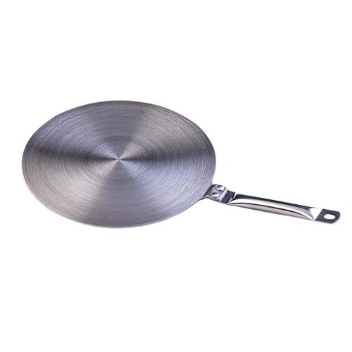 Difusor de calor placa de acero inoxidable con placa adaptadora de inducción manual para cocina de gas, convertidor de vitrocerámica