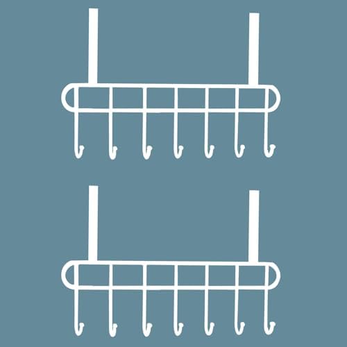 2 Pcs Over The Door Hook Hanger Adhesive Hooks Heavy Duty Wall Hooks Waterproof Stainless Steel Hooks for Hanging Coat, Hat,Towel Robe Hook Rack Wall Mount- Bathroom and Bedroom Gold