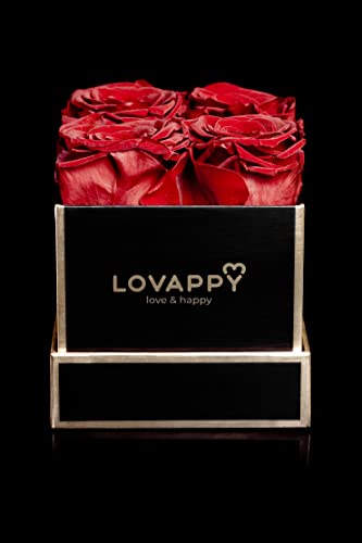 LOVAPPY Preserved Roses in A Box - Forever Roses That Last A Year - Eternal Rose Box - Flowers for Delivery Prime Birthday - Long Lasting Roses in Box- Gift for Her, Mom, Wife(Red, 4pcs) - Image 6