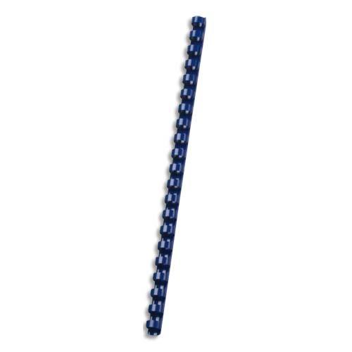 5 Etoiles 330755 Boite de 100 Baguettes à relier en plastique pour Perforelieur 10 mm Bleu
