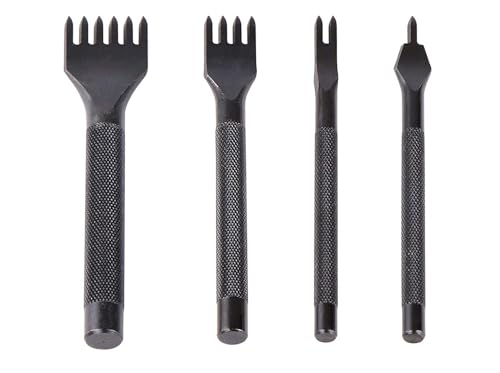 Image of Generic Steel Leather Craft Diamond Chisel Stitching Hole Stitching Punch Tool 4mm 1 2 4 6 Prong