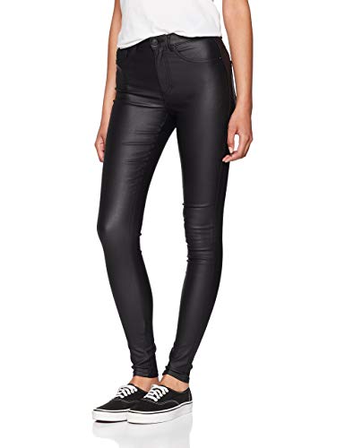 ONLY Onlroyal HW SK Rock Coated PIM Noos, Vaqueros Skinny Mujer, Gris (Black), W30/L32 (Talla del Fabricante: Large)