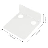 3 PCS Acrylic Small Wall Shelf for Security Cameras, Baby Monitors Speakers Floating Shelf with 6 Cable Clips, 10 Tapes, Wall Mount Camera Shelf Drill (Transparent) - Image 8